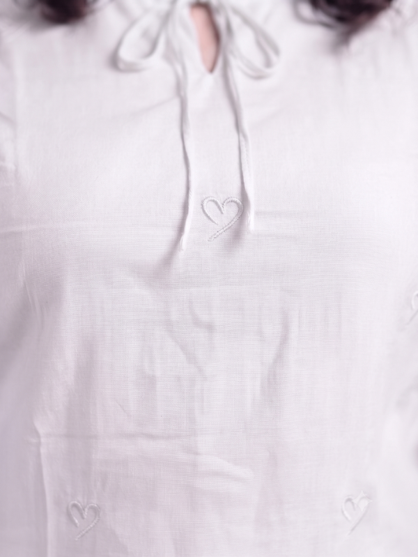 Everyday Comfort Embroidered Cotton Top