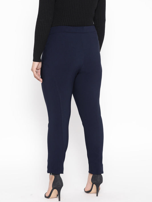 Women’s Plus Size Navy Trousers