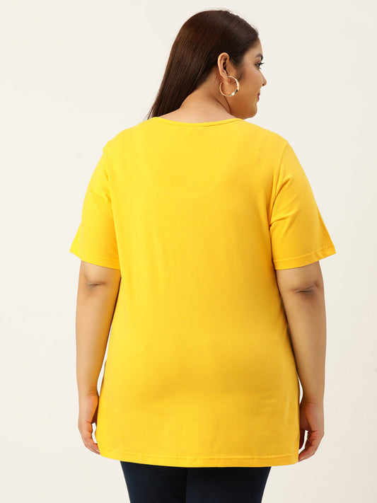 T-shirt for women Solid Regular length Round neck Short