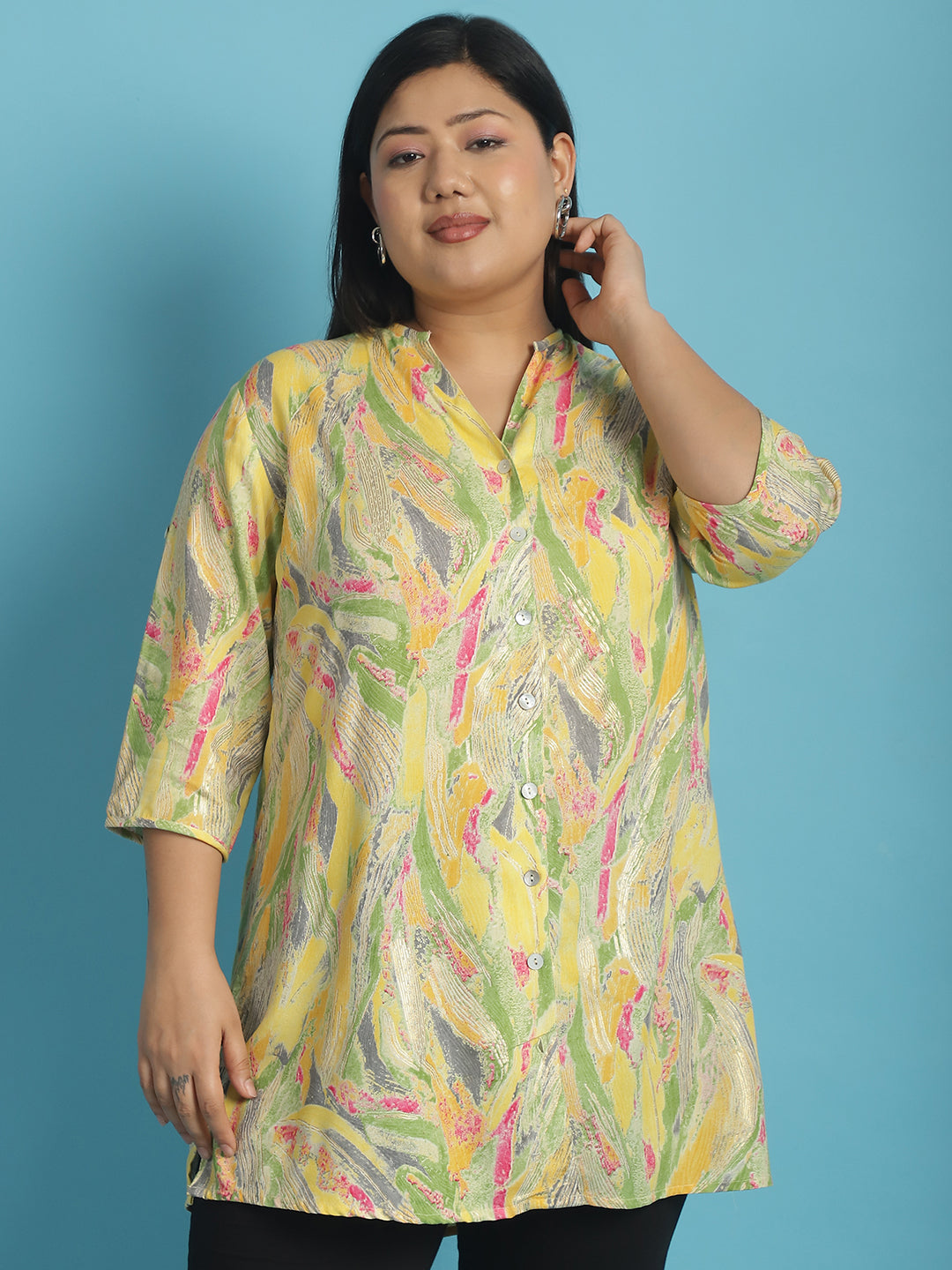 Stylish Plus Size Women Casual Top