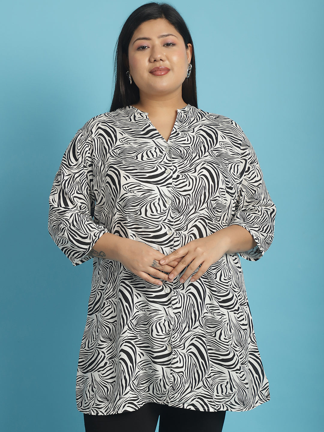 Stylish Plus Size Women Casual Top