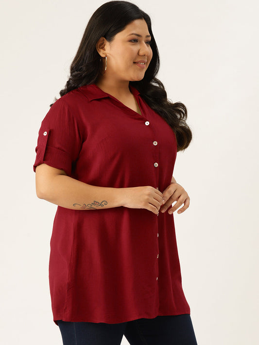 Stylish Plus Size Women Casual Top