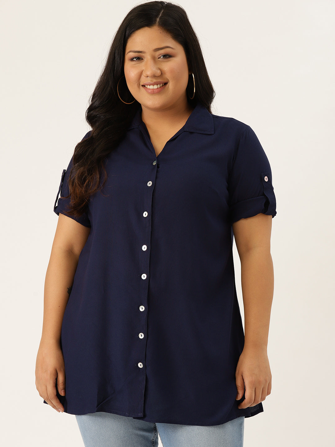 Stylish Plus Size Women Casual Top