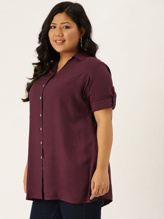 Stylish Plus Size Women Casual Top