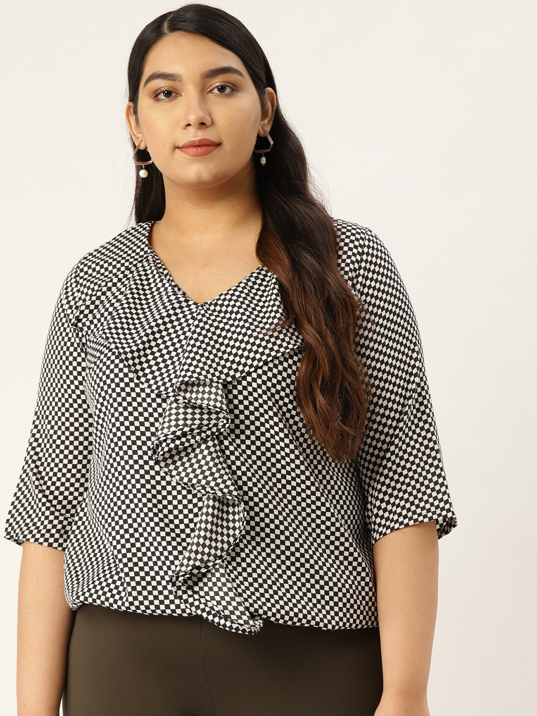 Stylish Plus Size Women Casual Top