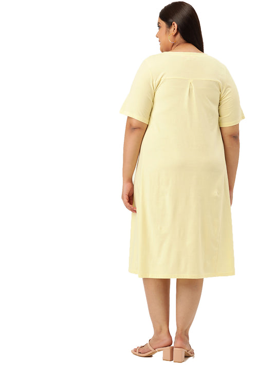 A-Line Midi Dress
