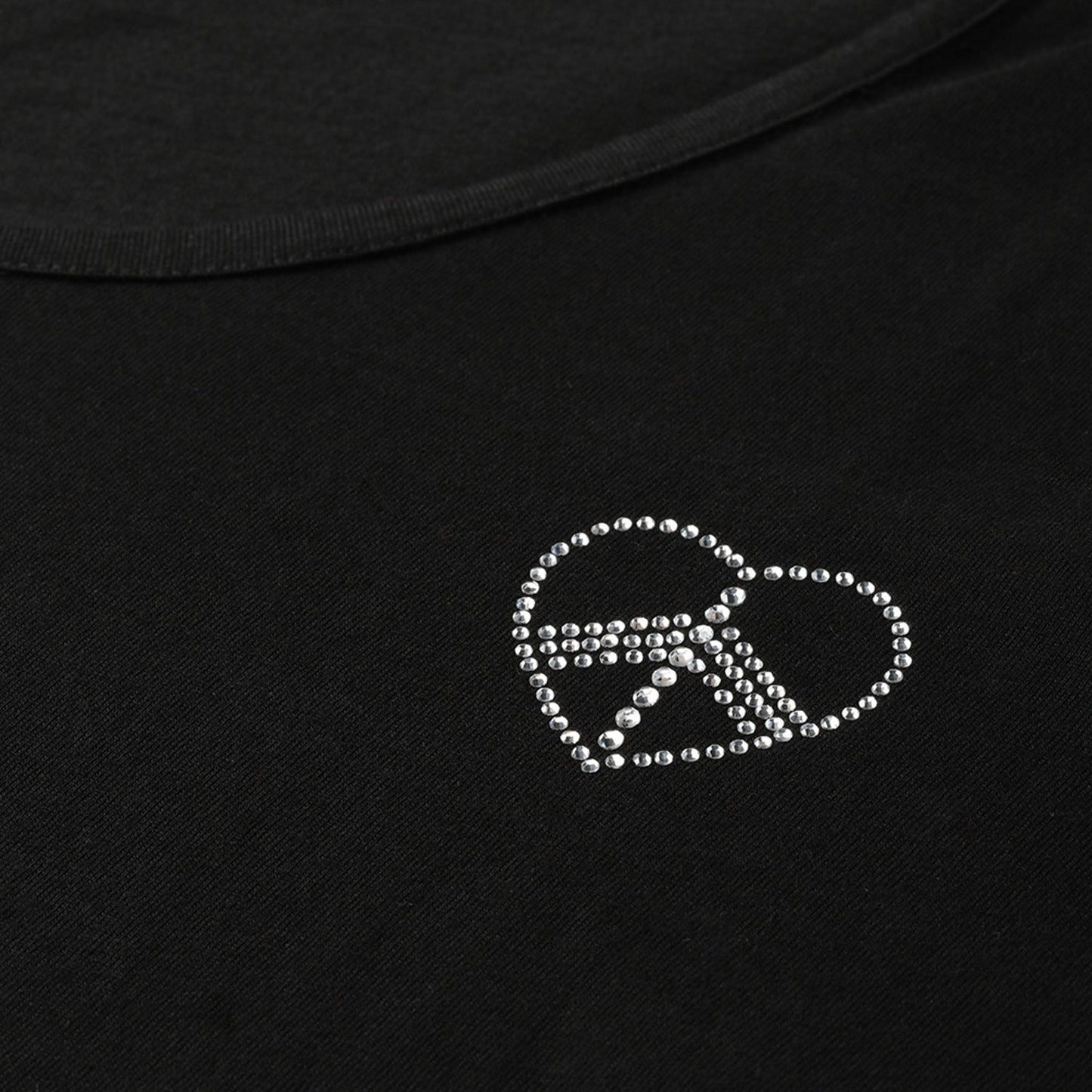 Cotton Knitted Embellished T-shirt