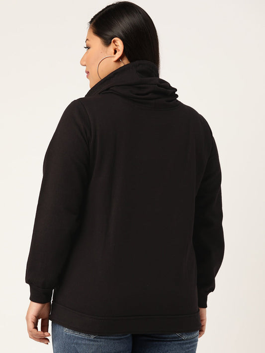 Women Cotton Plus Size Hooded Sweatshirt