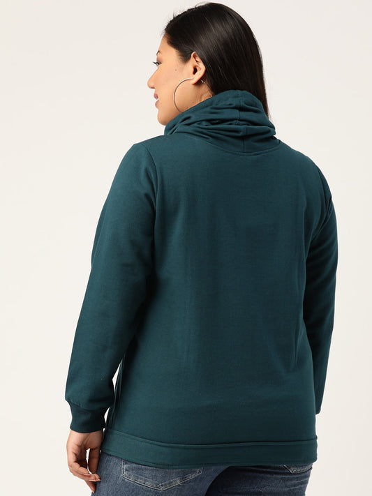 Women Cotton Plus Size Hooded Sweatshirt