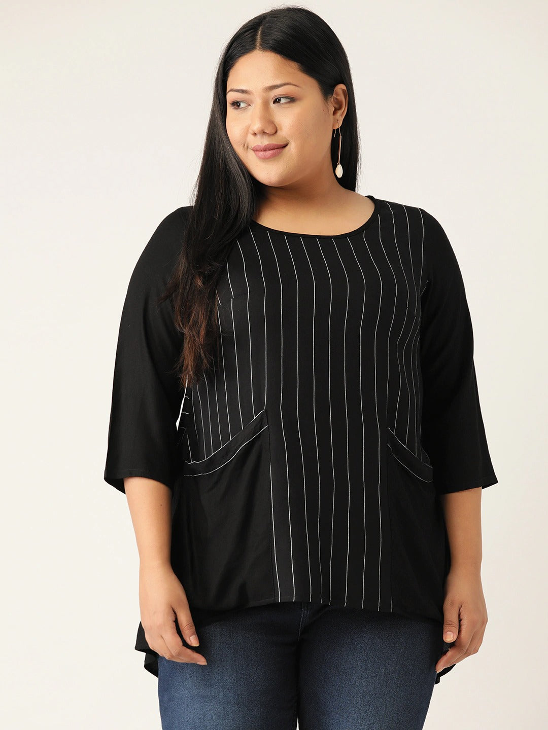 Stylish Plus Size Women Casual Top