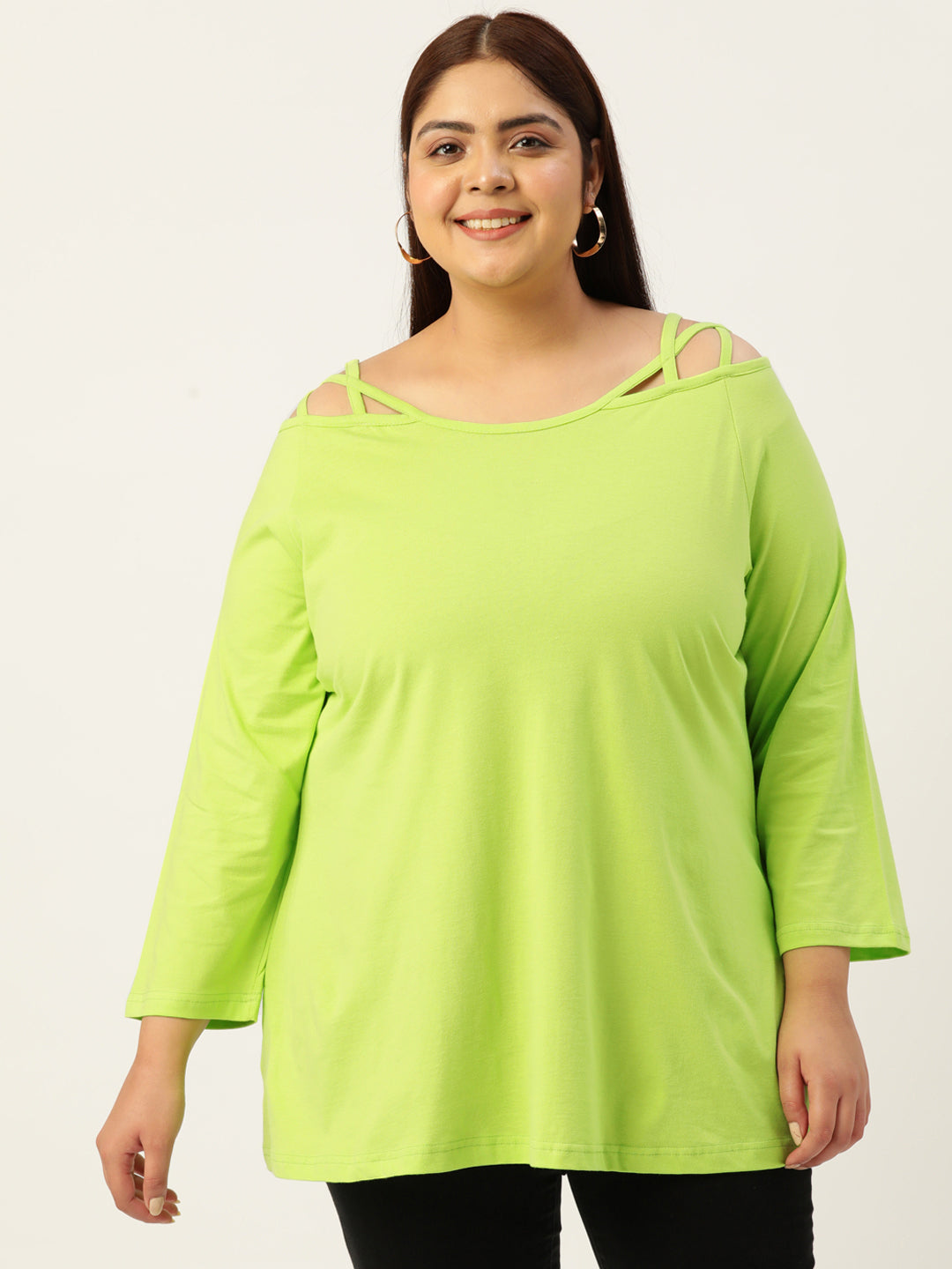 Plus Size Cotton Knitted Top