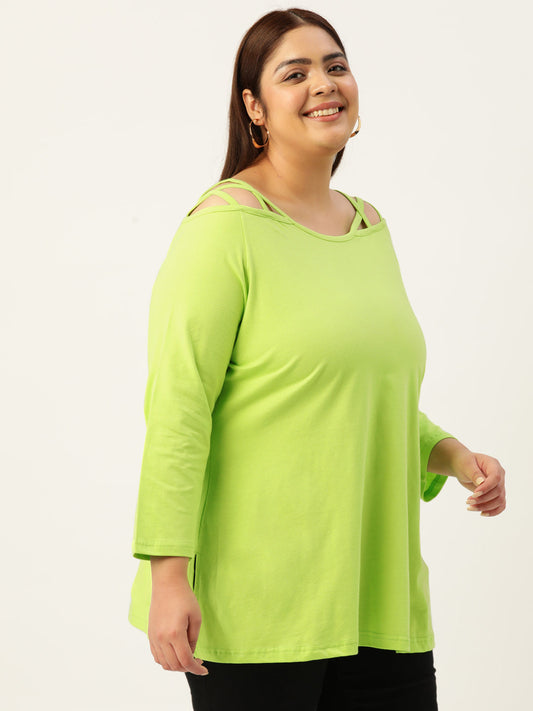 Plus Size Cotton Knitted Top