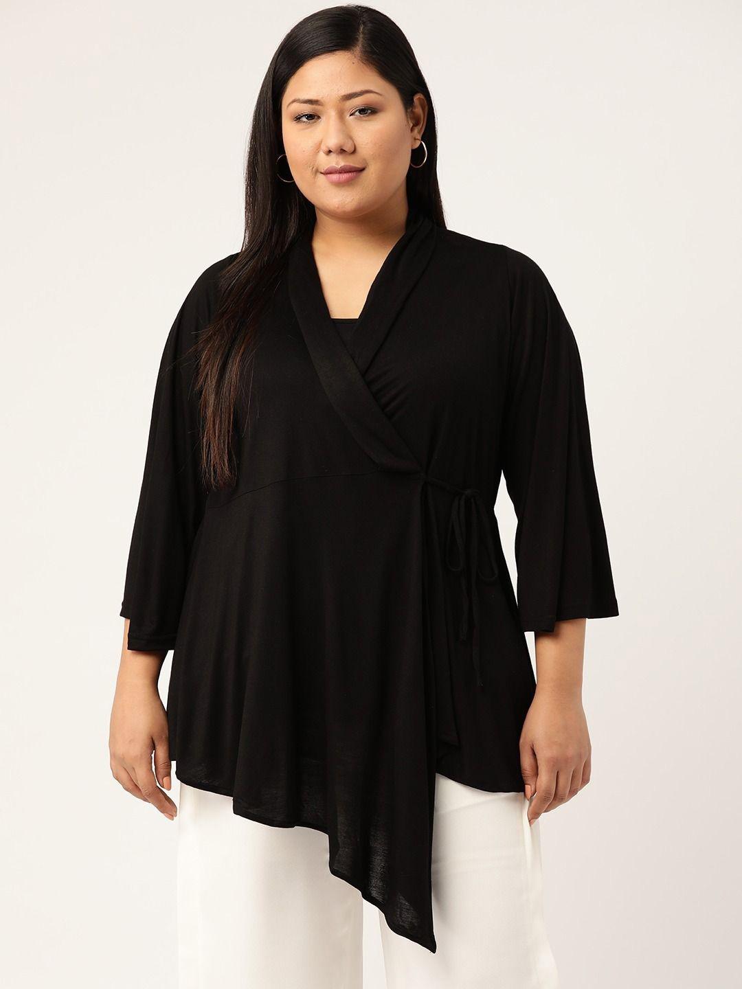 Plus Size Viscose Knitted Top