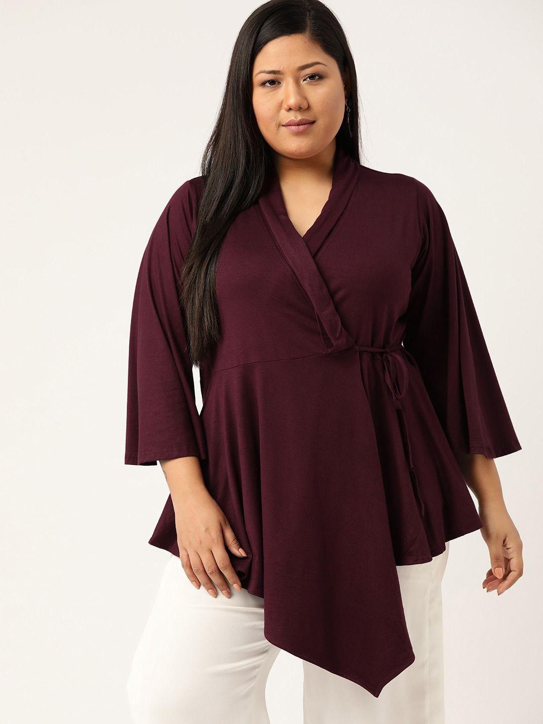 Plus Size Viscose Knitted Top