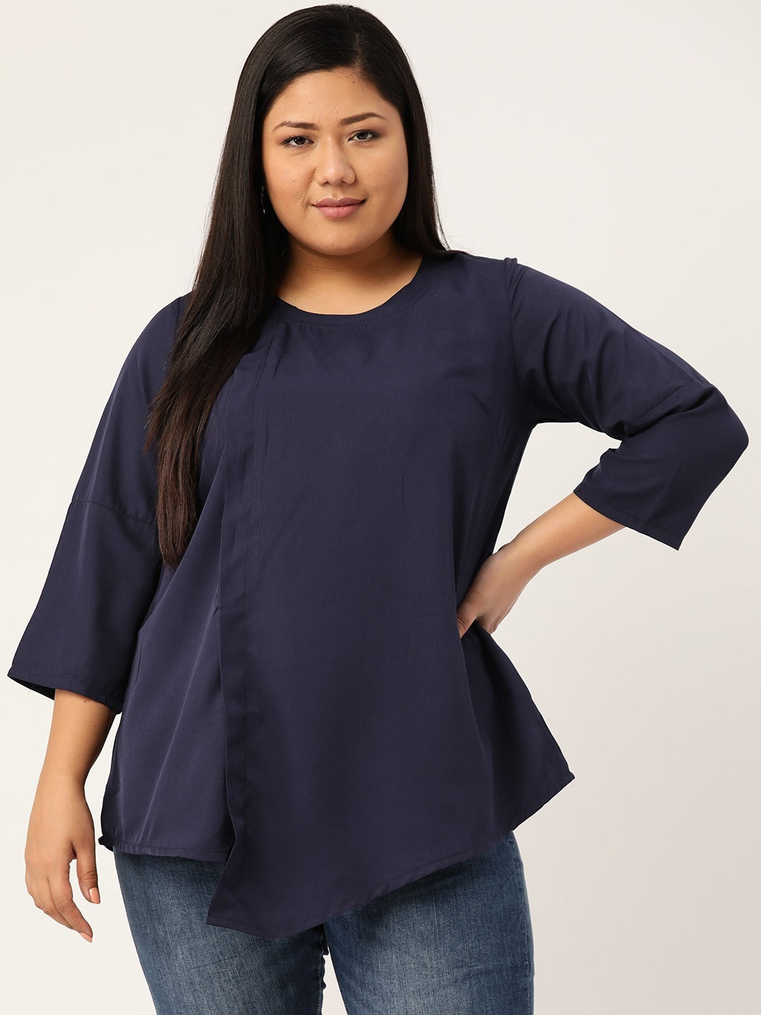 Stylish Plus Size Women Casual Top