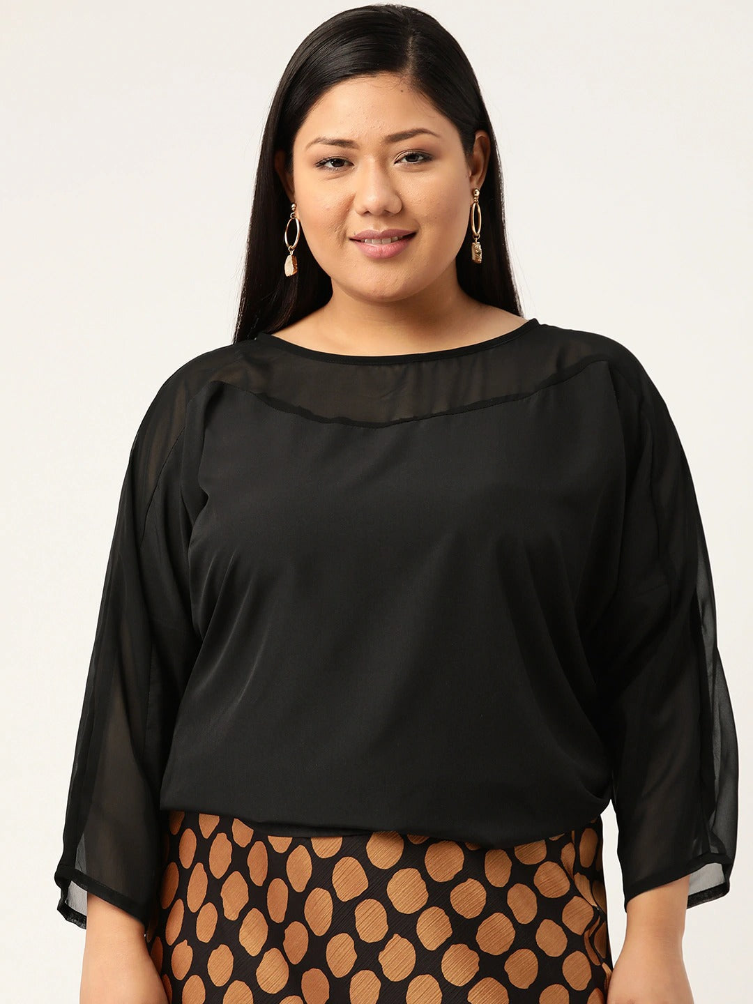 Stylish Plus Size Women Casual Top
