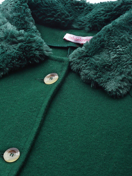 Velour Crest Coat