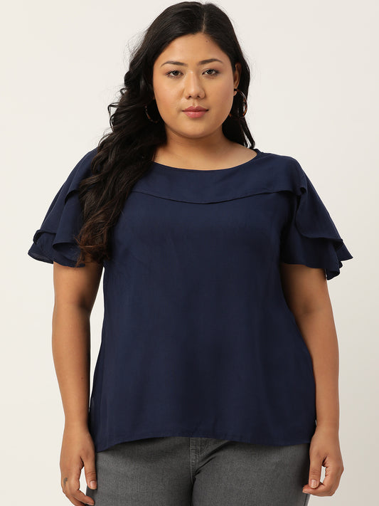Stylish Plus Size Women Casual Top