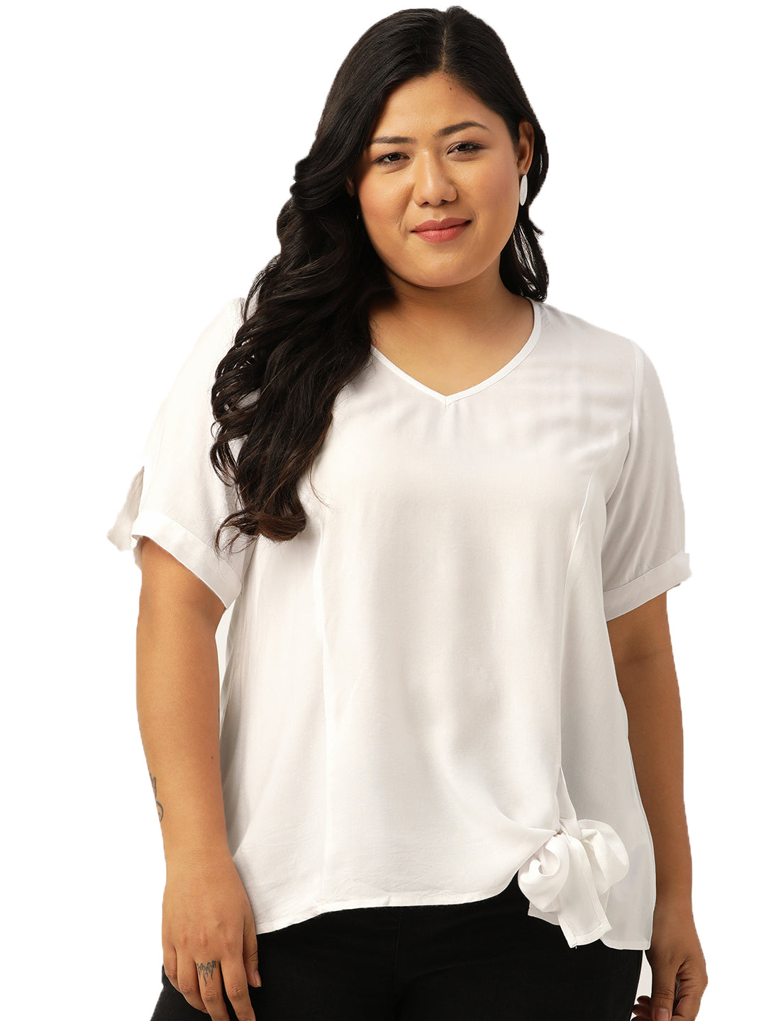 Stylish Plus Size Women Casual Top