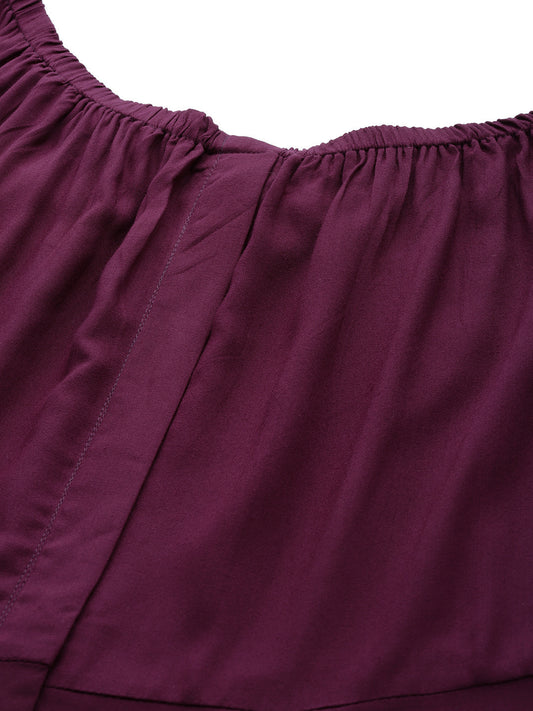 Plus Size Off-Shoulder Maxi Dress