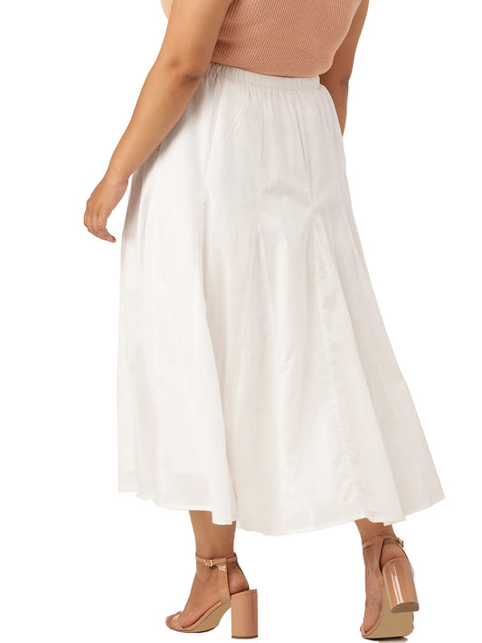 Soft Fabric Elegant Plus Size Skirt