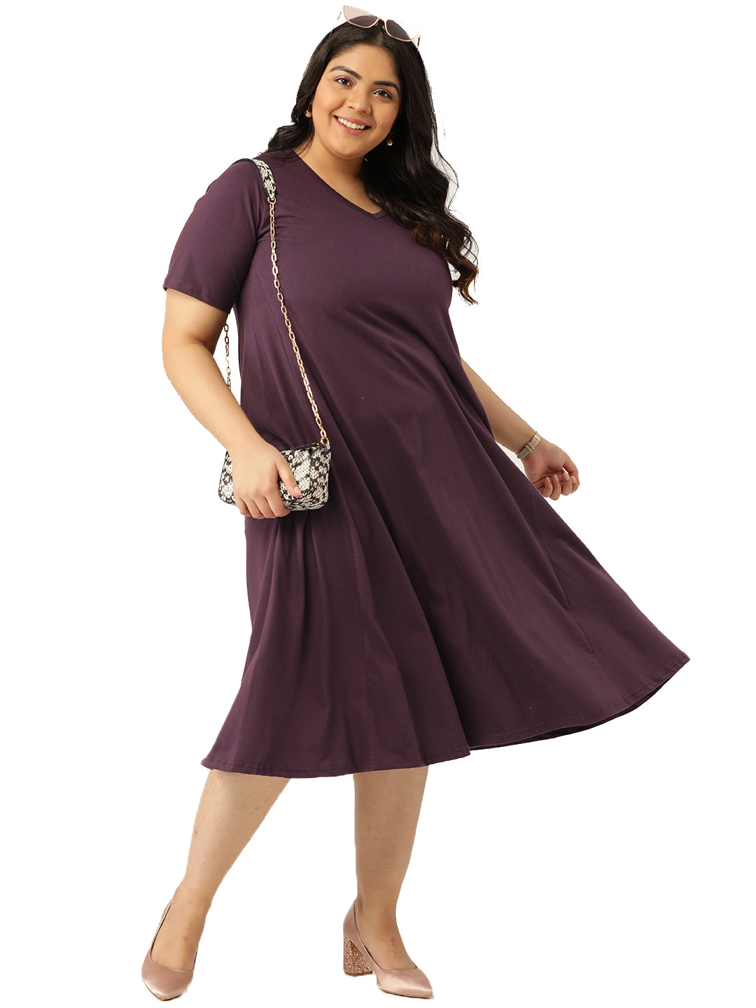 A-Line Midi Dress