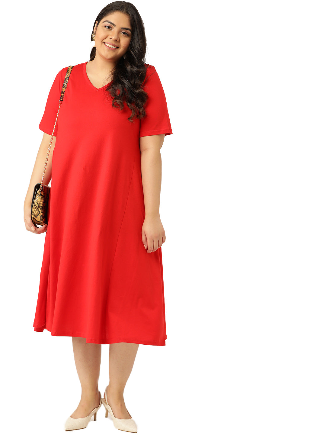 A-Line Midi Dress