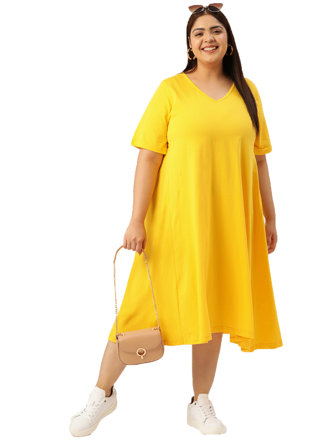 A-Line Midi Dress