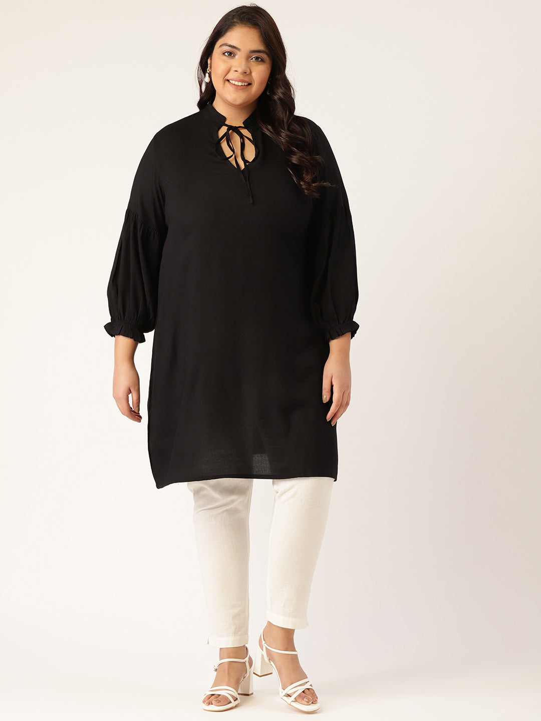 Plus Size Longline Tunic