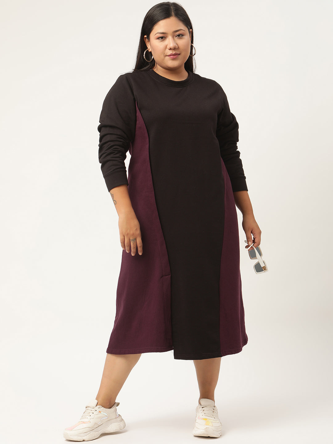 Line & Form Midi Fleece Dress