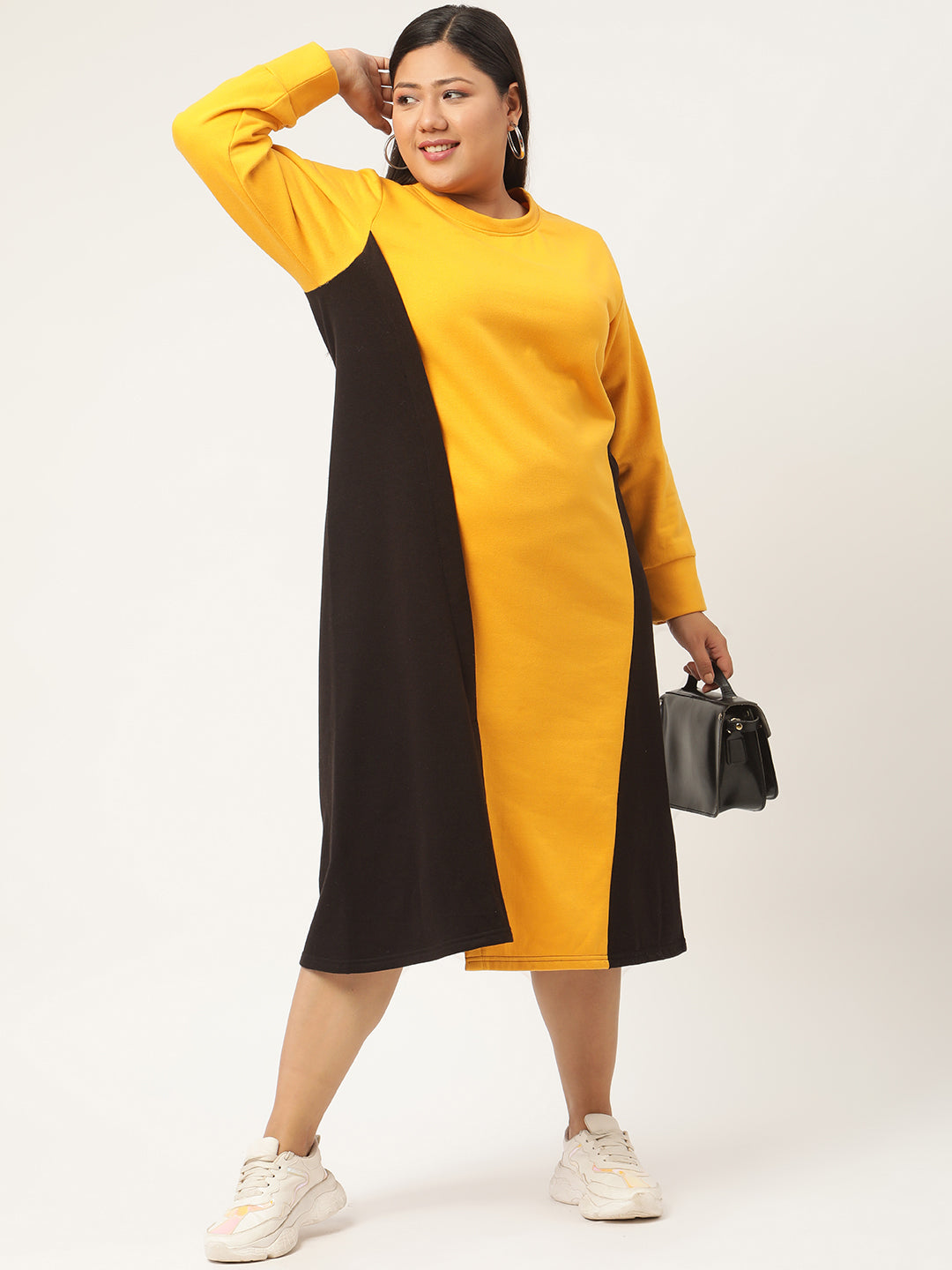 Line & Form Midi Fleece Dress