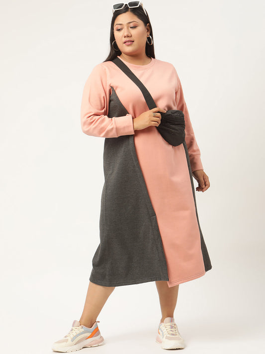 Line & Form Midi Fleece Dress