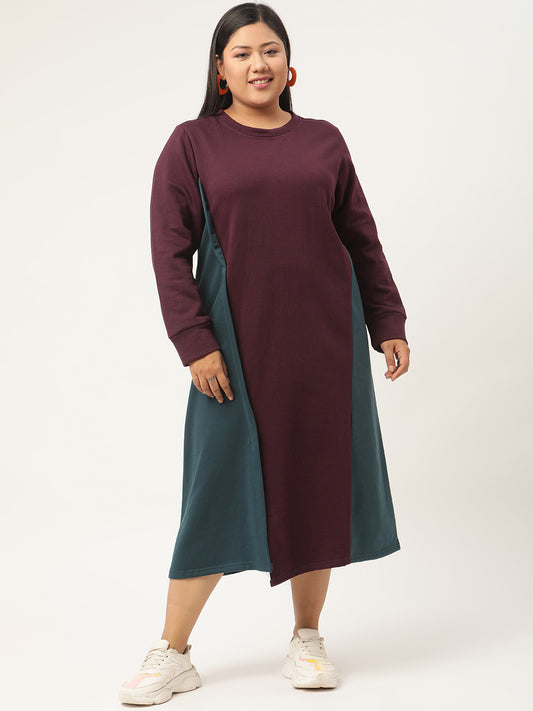 Line & Form Midi Fleece Dress