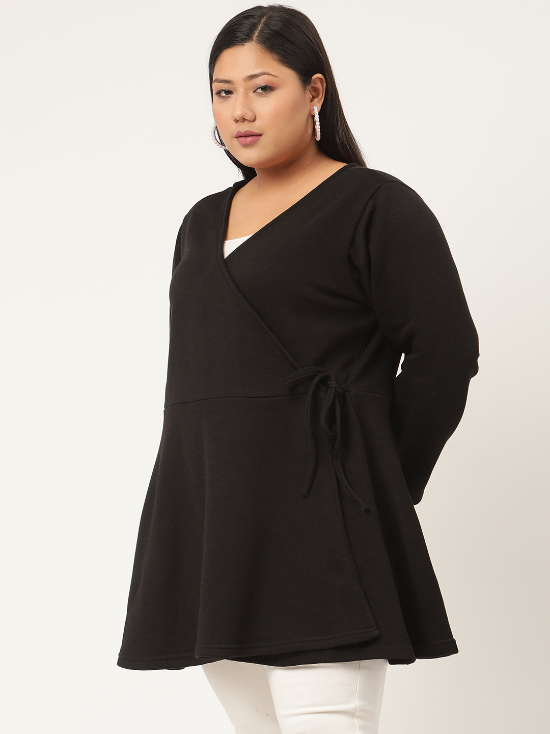 Wrap Intent Fleece Tunic