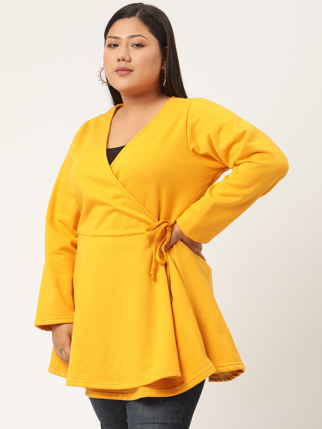 Wrap Intent Fleece Tunic