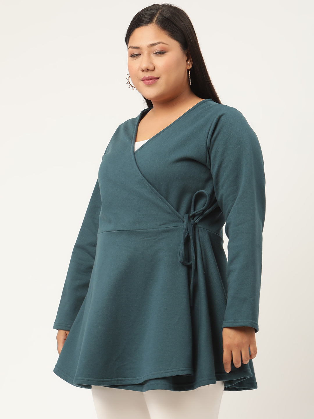 Wrap Intent Fleece Tunic
