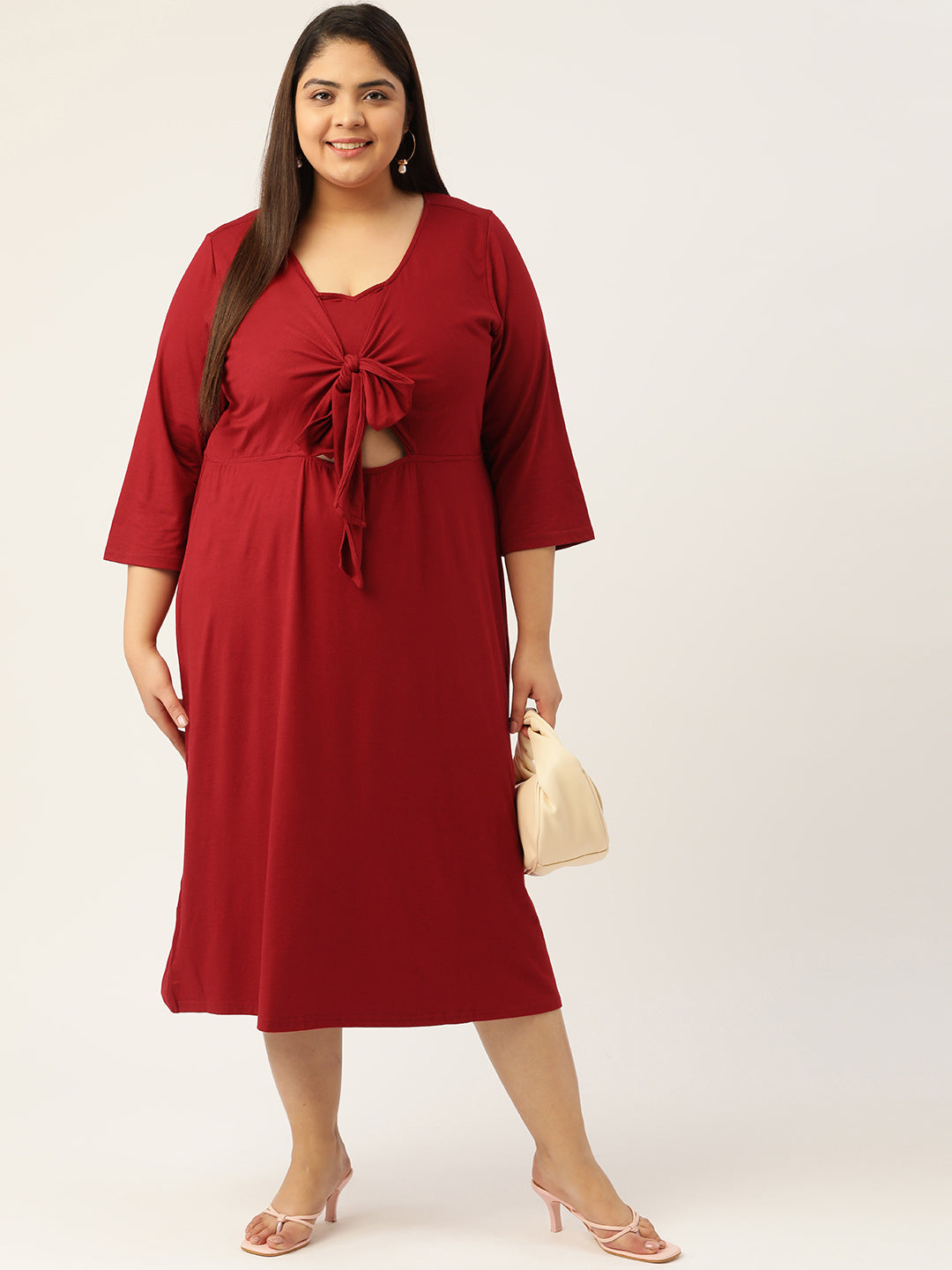 Plus Size knitted Midi Dress