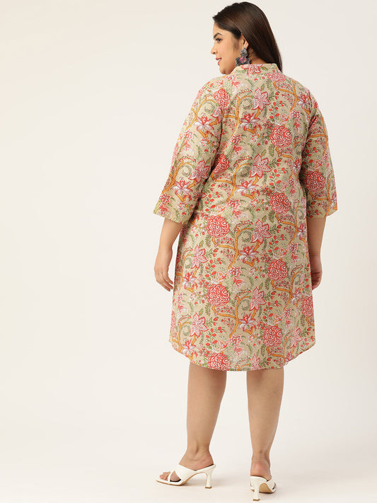 Plus Size A-Line Cotton Dress