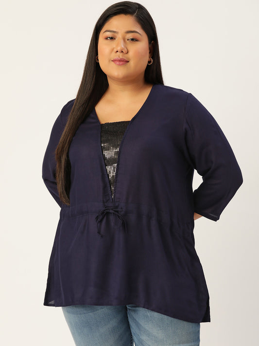 Stylish Plus Size Women Casual Top