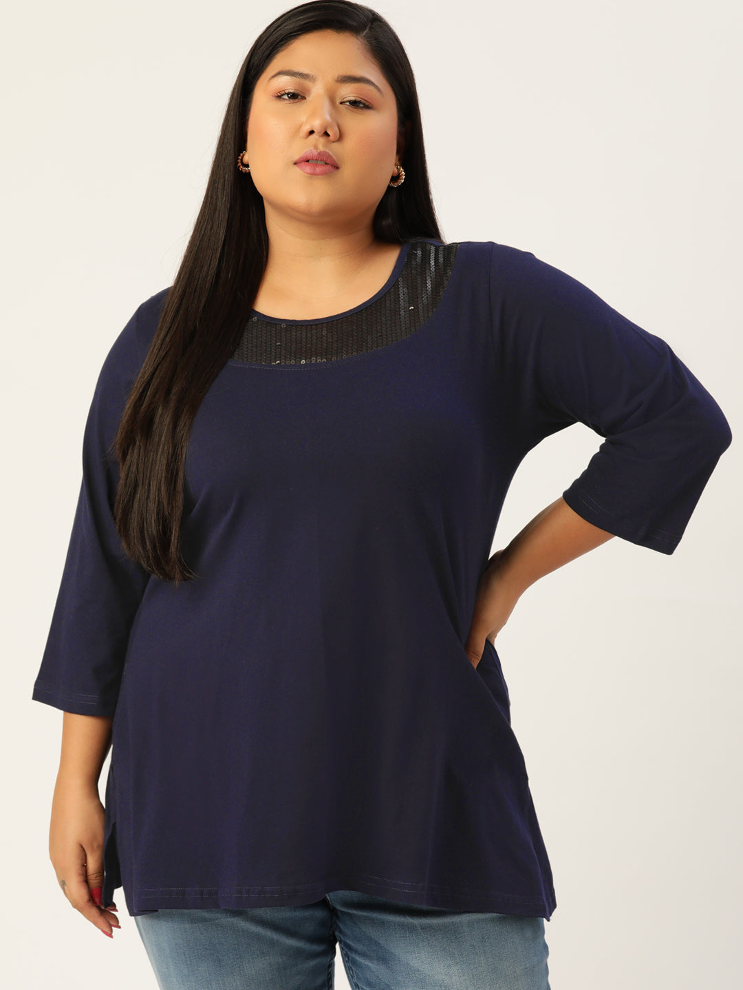Classic Plus Size Casual Top for Women