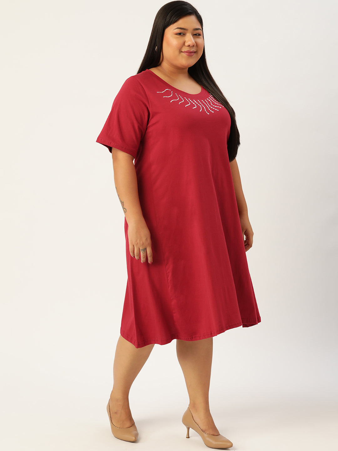 Plus Size Cotton Dress