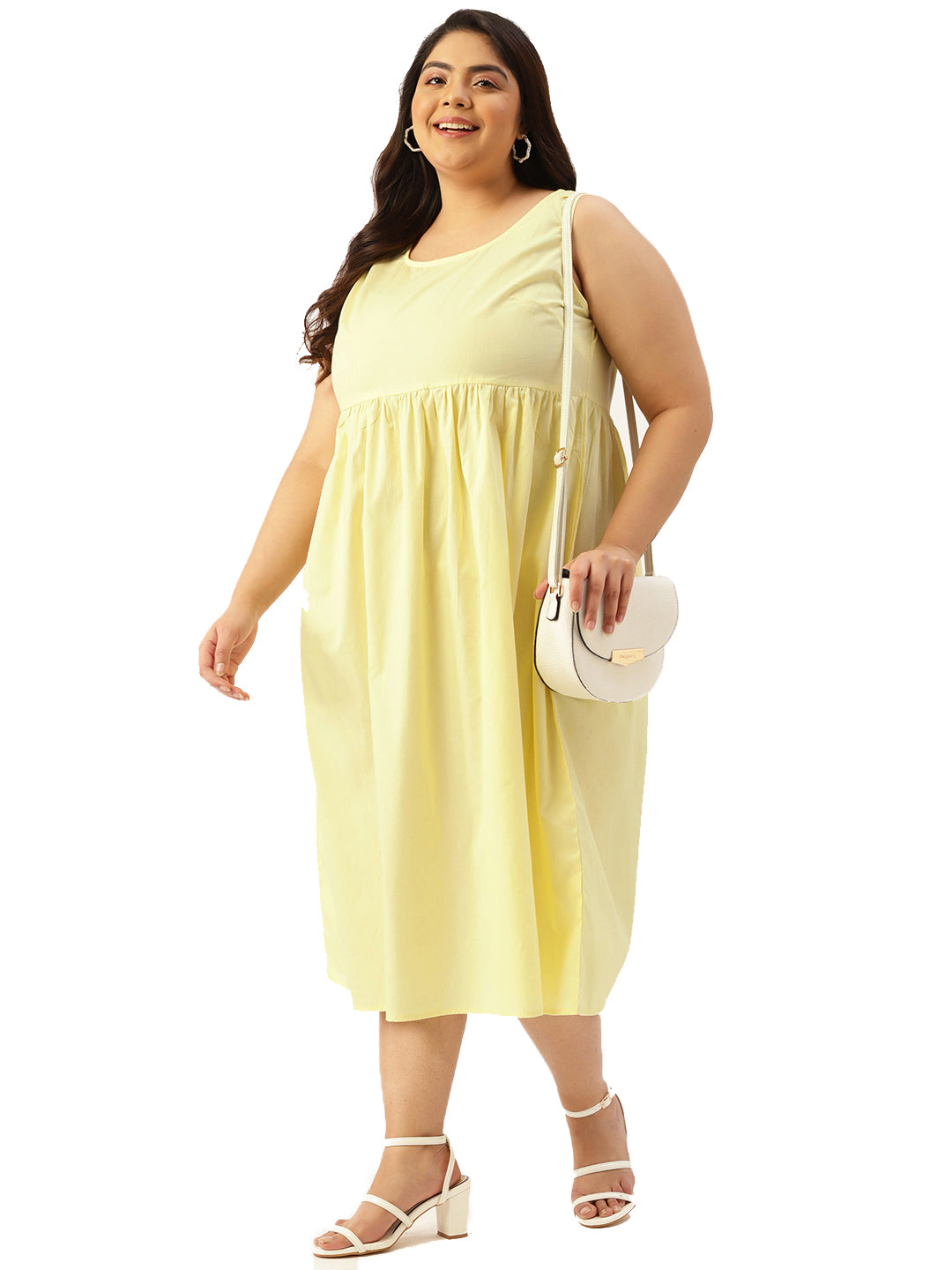 Plus Size Cotton A-Line Dress