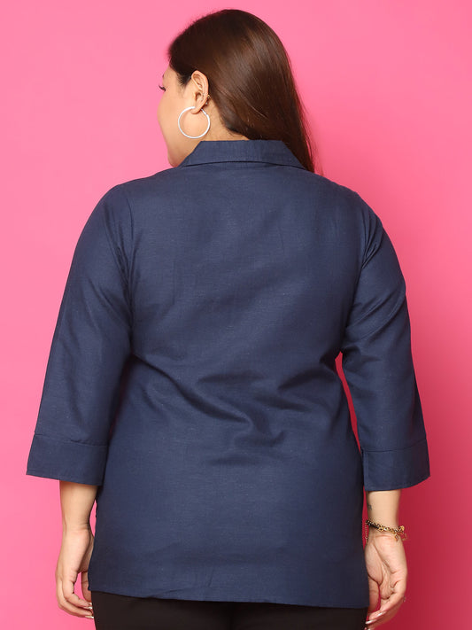 Elegant Plus Size Women Casual Top