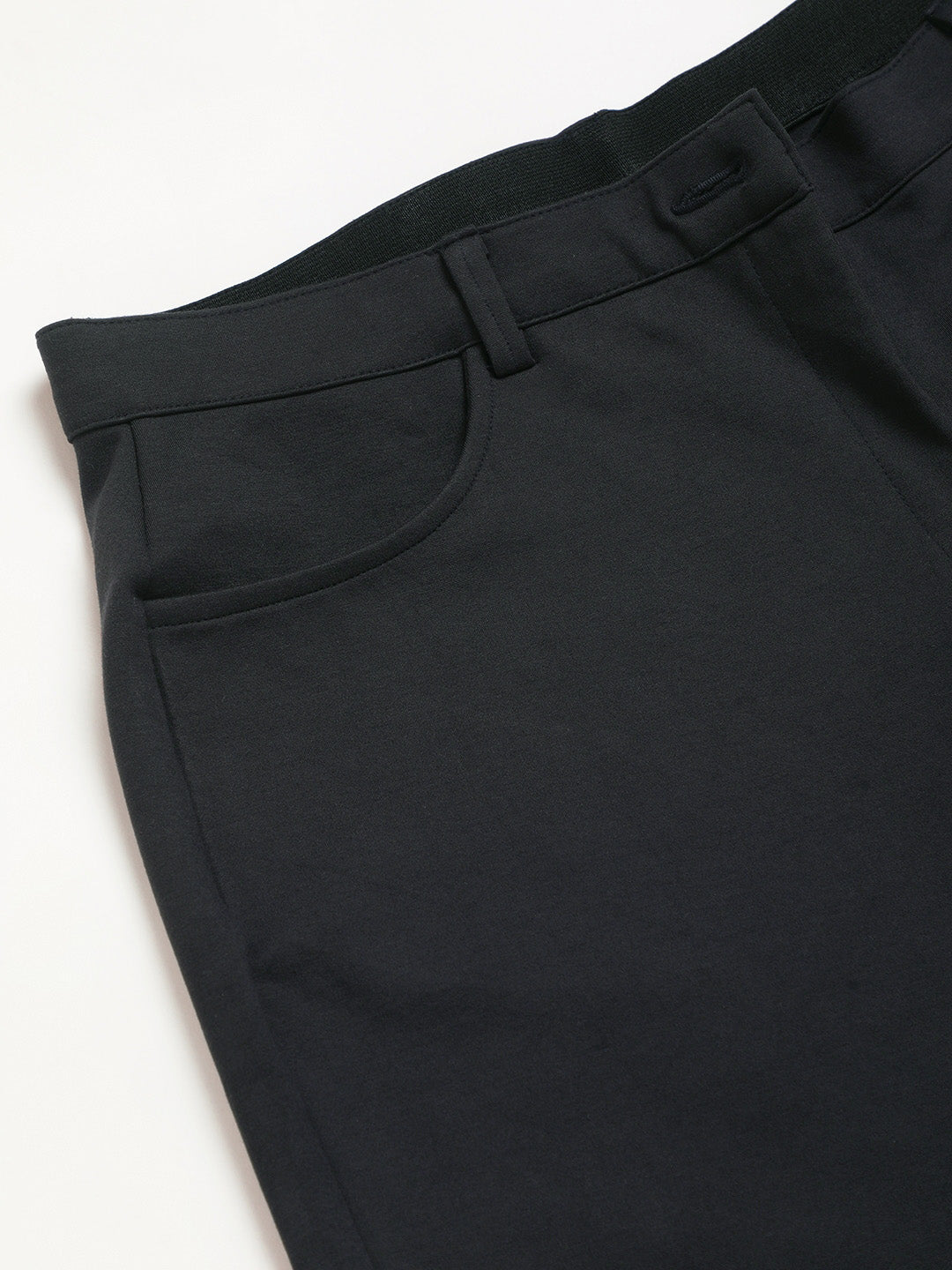 Women Relaxed Straight Fit High-Rise Plus Size Trousers