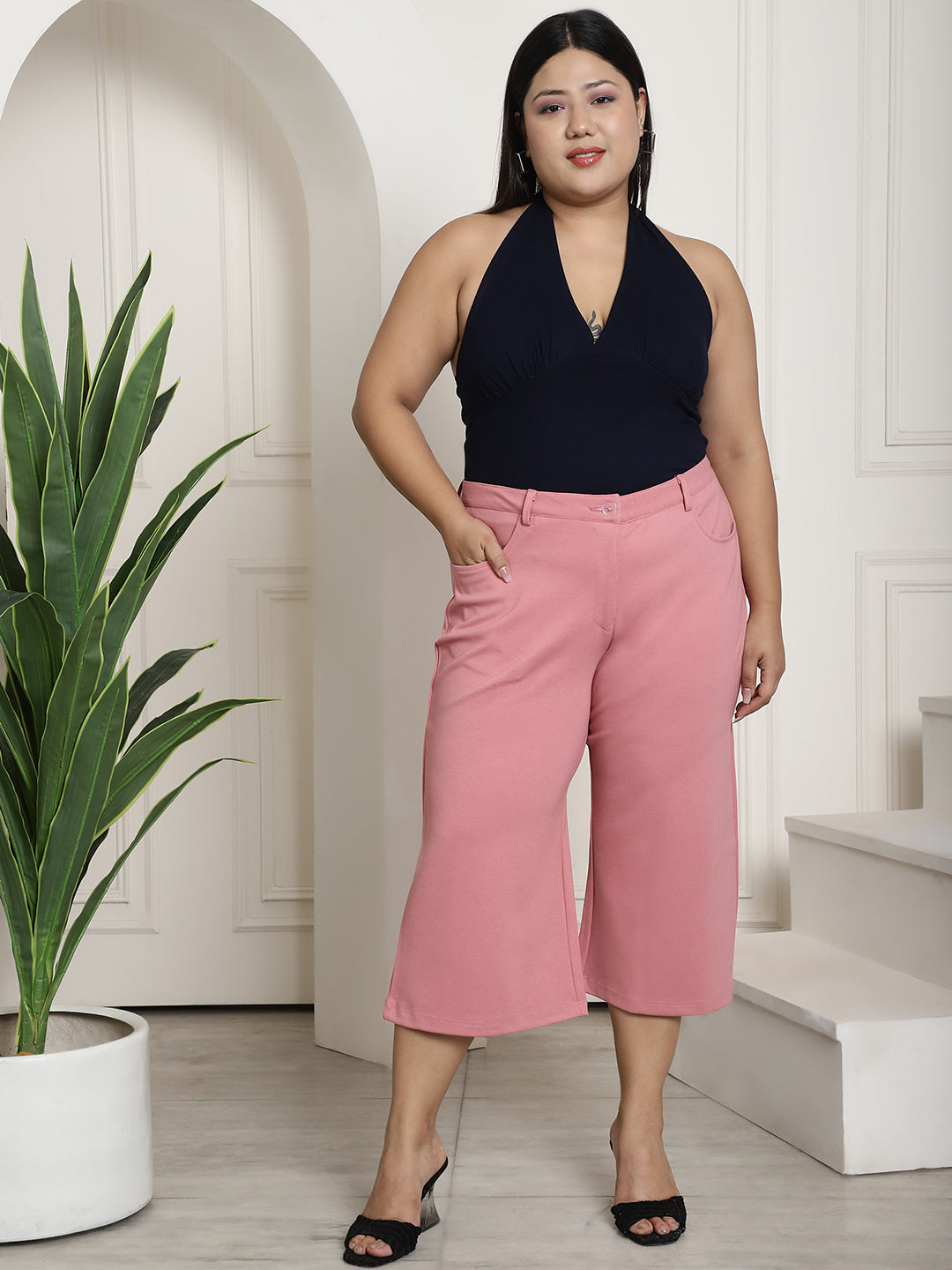 Chic Plus Size Women’s Casual Wear Trouser