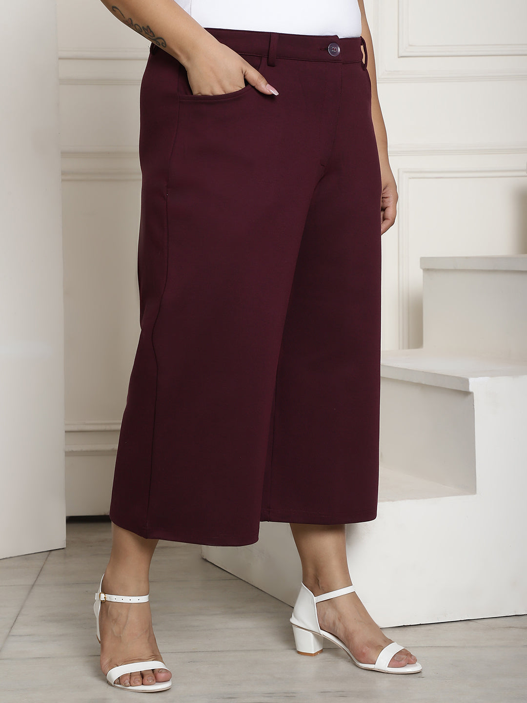 Chic Plus Size Women’s Casual Wear Trouser