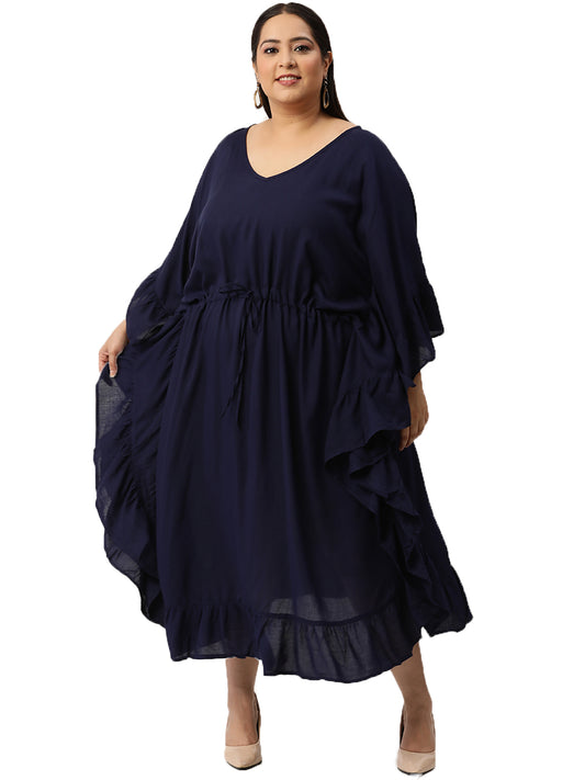 Plus Size Kaftan Midi Dress