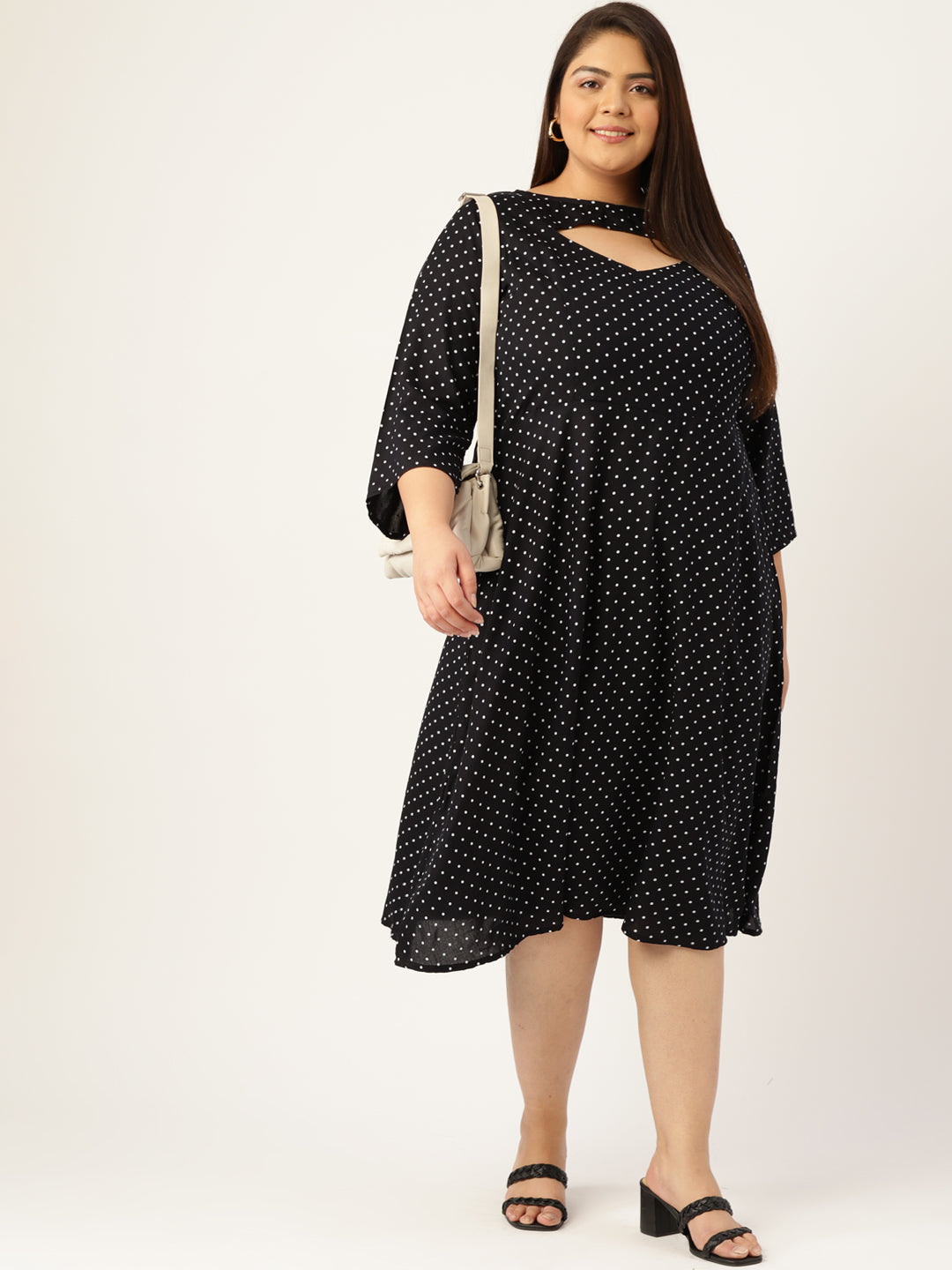Plus Size A-Line Midi Dress