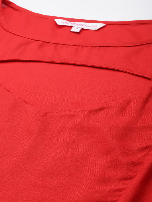 Plus Size A-Line Midi Dress