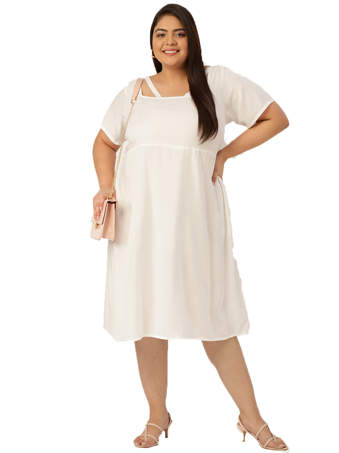 Plus Size Party Wear Midi Dress